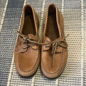 Sperry Tan Leather Boat Shoes